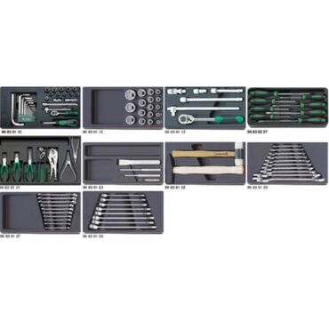 Tool set + tray, ABS 99d type no. 806/10
